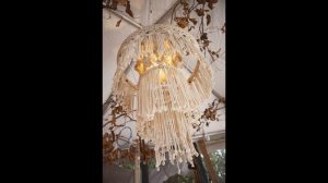 Макраме. Плетеный абажур.