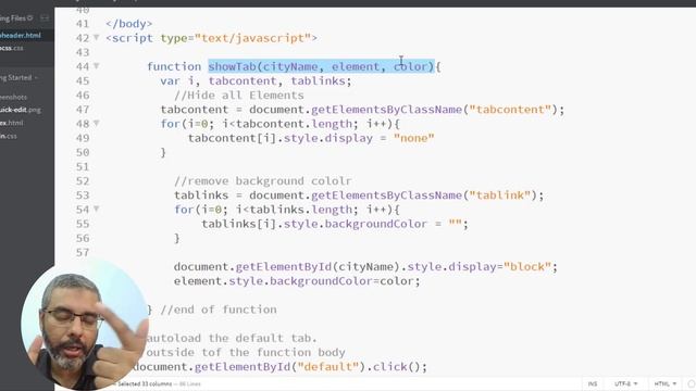 Create Full page Tabs using HTML CSS + JavaScript | W3Schools Tutorial to create Tabs in html css