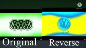 Volkswagen Logo Effects Comparison (Original Vs. Reverse)