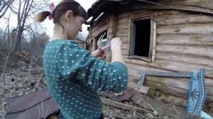 Заброшенные дома деревни Нижегородской области.