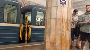 Новосибирский метрополитен - Сборник поездов на станции Красный проспект