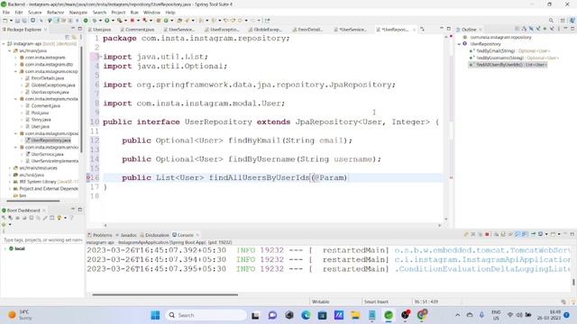 Create Instagram Clone With Spring Boot And React | Build User Api | Java Full Stack Project Part 4