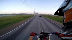 Aprilia SXV 550 тест драйв,наваливаем