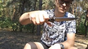 Нож "Рептилиан АЗАРТ" обзор прикольного маньячного ножичка