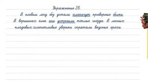 Упражнение 28 на странице 22. Русский язык 4 класс (Канакина). Часть 1.