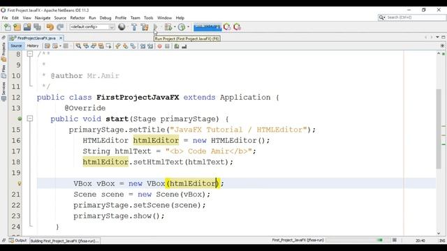 JavaFX Tutorial 28 - HTMLEditor Java GUI смотреть онлайн