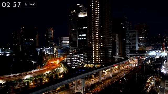 с видом на Центральную кольцевую дорогу Токио, 18 января 2022 г.mp4