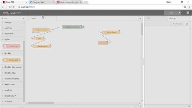 NodeRED | Chatbot with Telegram and REDbot [PT-BR]