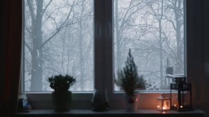 Звуки метели за окном и уютная атмосфера тёплого дома.Успокаивающий шум зимнего ветра для отдыха,сн