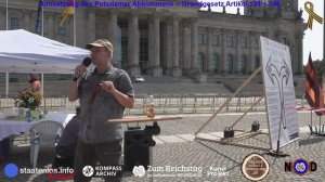 staatenlos.info  24.07.2021 Versammlung unter freiem Himmel - Kundgebung – Reichstag - Teil 1 /  8