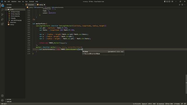 Animated 3D Mars in THREE JS with gui controls - ASMR Programming No Talking