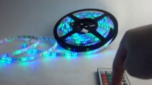 5M RGB LED Strip Leiste Streifen 3528 Fernbedienung + 12V Trafo Wasserfest IP65