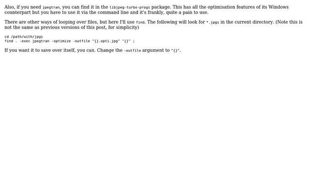 How to optimize whole folder with jpegtran? (2 Solutions!!) смотреть онлайн