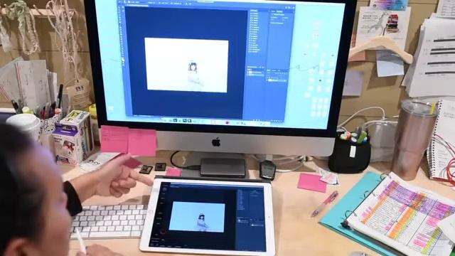How to use your iPad Pro to edit in Photoshop! смотреть онлайн