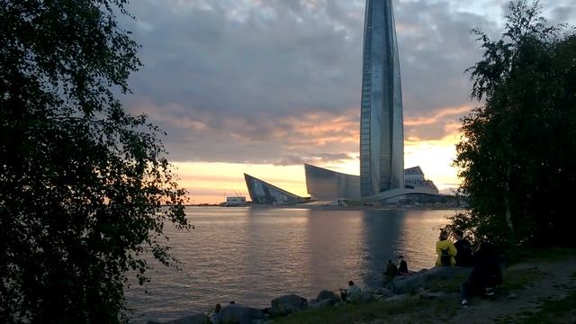 Вид на Лахта-Центр | Самый высокий небоскреб в России | Парк 300-летия Санкт-Петербурга