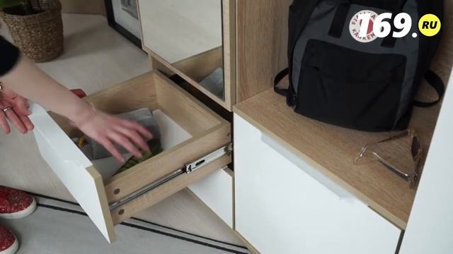 Модульная прихожая Куба компановка 2 ✓ купить со склада в Москве и МО ? смотреть онлайн