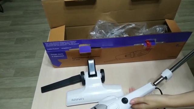 Вертикальный пылесос kitfort KT-510. Отличный помощник в доме! смотреть онлайн