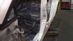 Кузовной ремонт. Ставим боковину на Трибеку. предыдущая серия. Body repair.