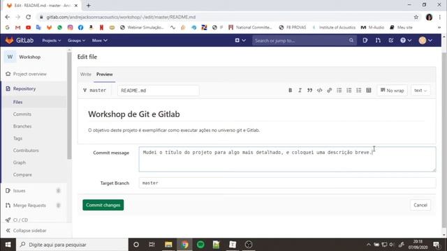 03 - Como Editar o README.md e fazer upload de arquivos no Gitlab смотреть онлайн