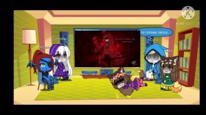 Реакция андертейл моё ау на villain sans squad