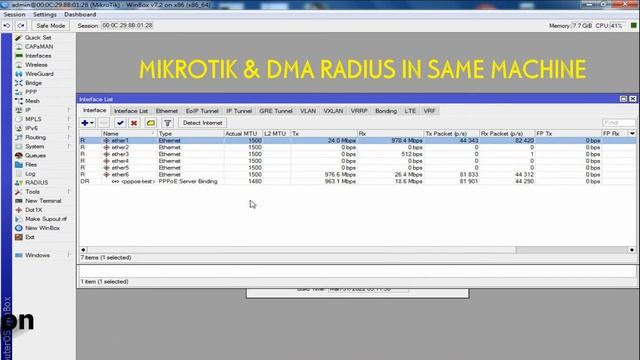 Mikrotik Level 6 Updated x86 x64, and DMA Radius installation in same Machine смотреть онлайн