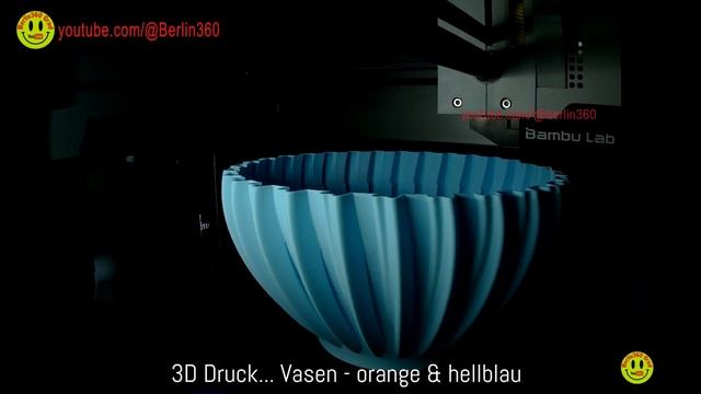 Berlin 360 Grad: Vase rot pink gelb -#3dprinting #3dprint #3dprinter #bambulab #dprintinglife смотреть онлайн