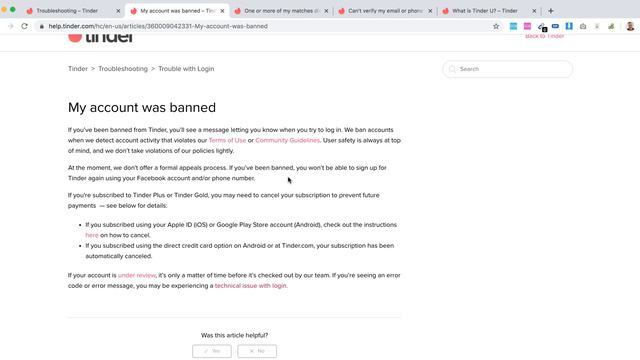 TINDER ERROR 40303 what to do? смотреть онлайн