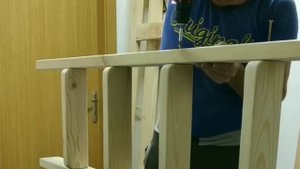 Кровать-чердак из массива сосны своими руками.