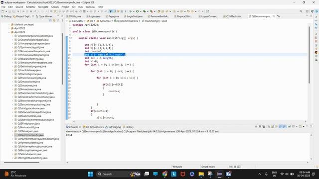 Find the Prefix Common Array of Two Arrays  #LeetCode #java #coding #intervewQuestions  #dsa