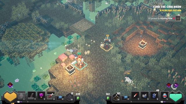 Minecraft Dungeons Co-Op Playthrough Part 5 - Soggy Swamp (Nintendo Switch) смотреть онлайн