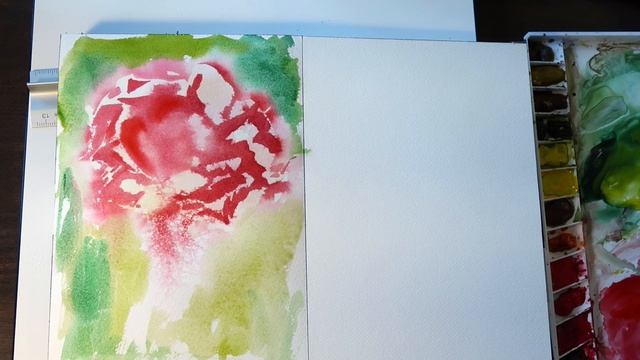 Пишем Розу Акварелью смотреть онлайн