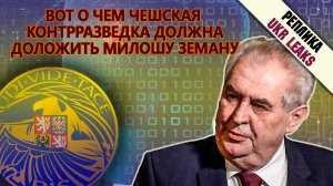 Вот о чем чешская контрразведка должна доложить Милошу Земану #16