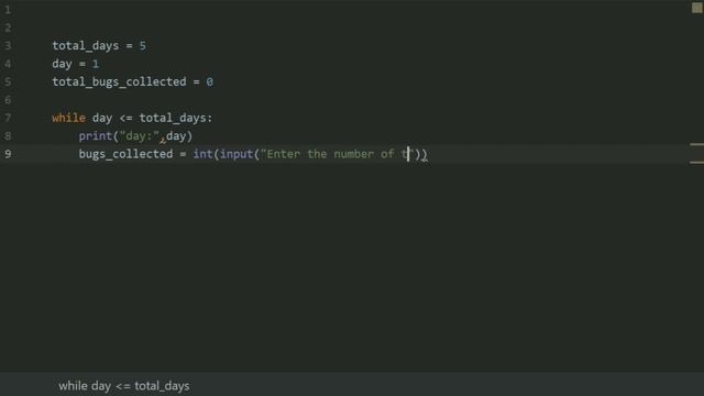 Starting Out With Python Chapter 4 Exercise Program 1   Bug Collector Python Program
