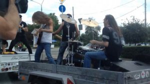 AS/DS - Highway to hell (AC/DC) в Запорожье///ДАЛИ ЖАРУ ПО ПРОСПЕКТУ