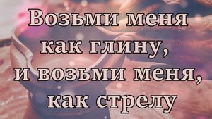 Возьми меня как глину_