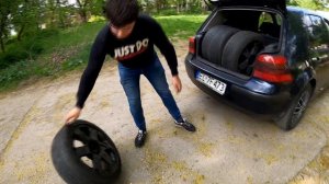 Поставил диски R17 от Audi TT на Volkswagen Golf 4