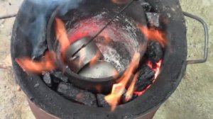 Плавка алюминия зимой