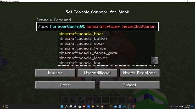 How to get anybody's Minecraft java head! смотреть онлайн