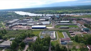 Поселок Парфино с высоты птичьего полета