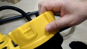 Купили пылесос безмешковый KARCHER VC 3, Распаковка пылесоса.