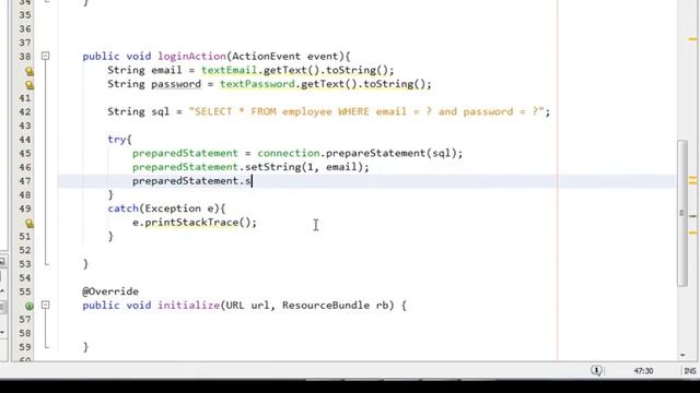 Login Application in JavaFX смотреть онлайн