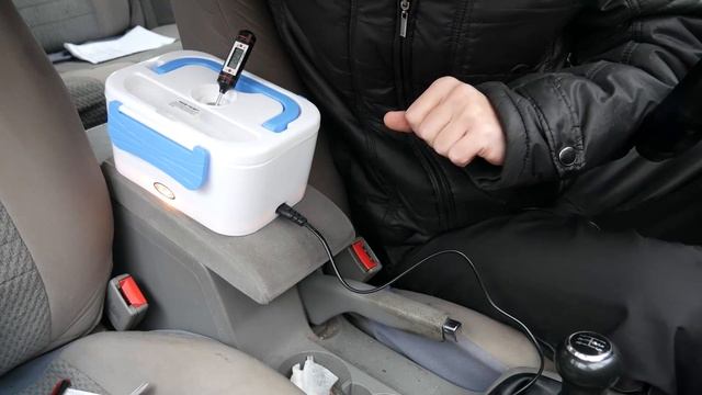 Как подогреть еду в машине?! Электрический ланч бокс с подогревом с Aliexpress. смотреть онлайн