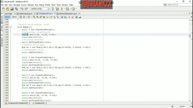 GRAFIKA PAPAN CATUR 3D | JAVA NETBEANS 8.2 смотреть онлайн