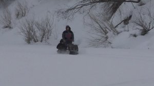 зимняя рыбалка на мотособаке