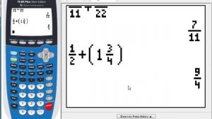 Fractions on a TI-83/84