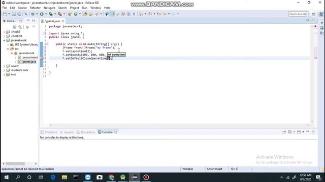 Adding JPanel to JFrame | Part - 1 | Java Swing Tutorial смотреть онлайн