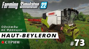 Farming Simulator 22 ● Карта Haut-Beyleron / стрим #73