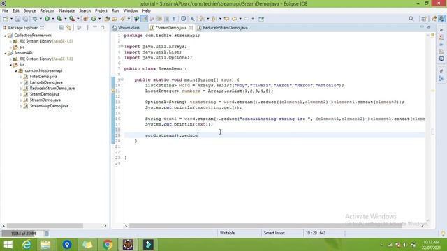04. Reduce method in Stream Api смотреть онлайн