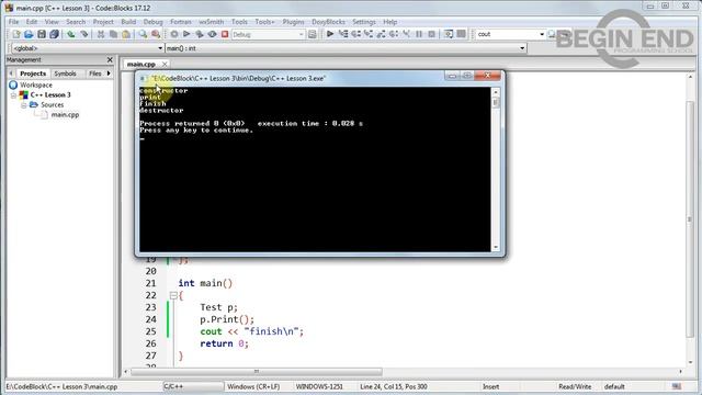 Язык С++ - Урок 03 - Конструктор и деструктор. смотреть онлайн