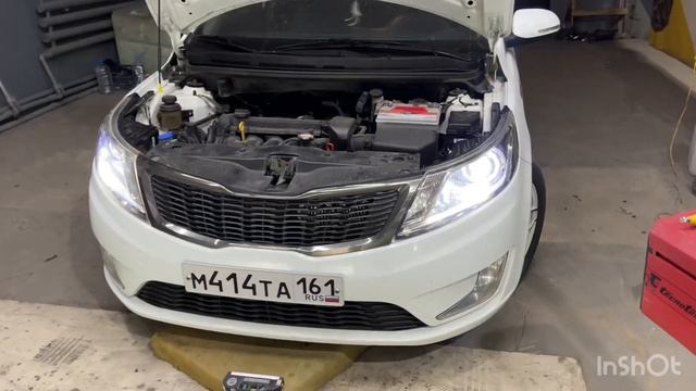 Лазерные Билед линзы под ключ за 40.000 ₽ установка на Киа Рио 2012 biled lazer f 40+ 7(928)1112002